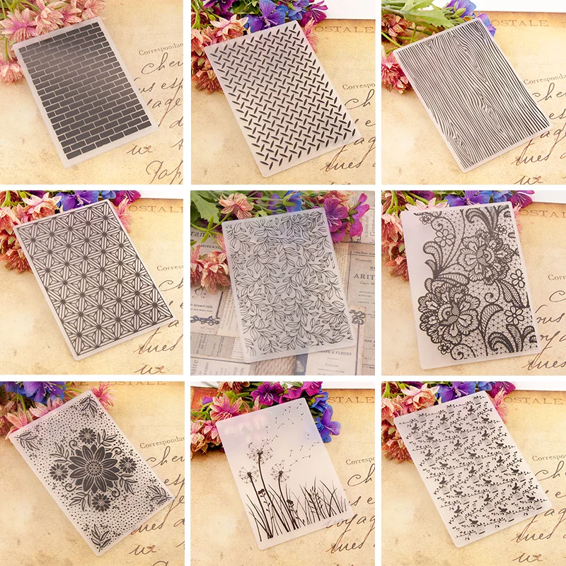 3D Embossing Folders Background Embossing Plastics Folder for Card Making  Embosing Scrapbooking DIY Decoration Papers 2023 New - AliExpress