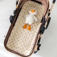 Coussin de siège de poussette pour bébé, ours de dessin animé, en coton doux, coussin de siège de voiture pour nouveau-né, tapis de matelas pour poussette pour bébé, accessoires de landau pour enfant 2