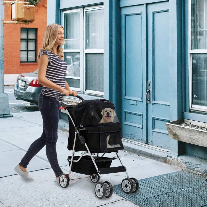 Deluxe Pet Stroller for Small Medium Dogs