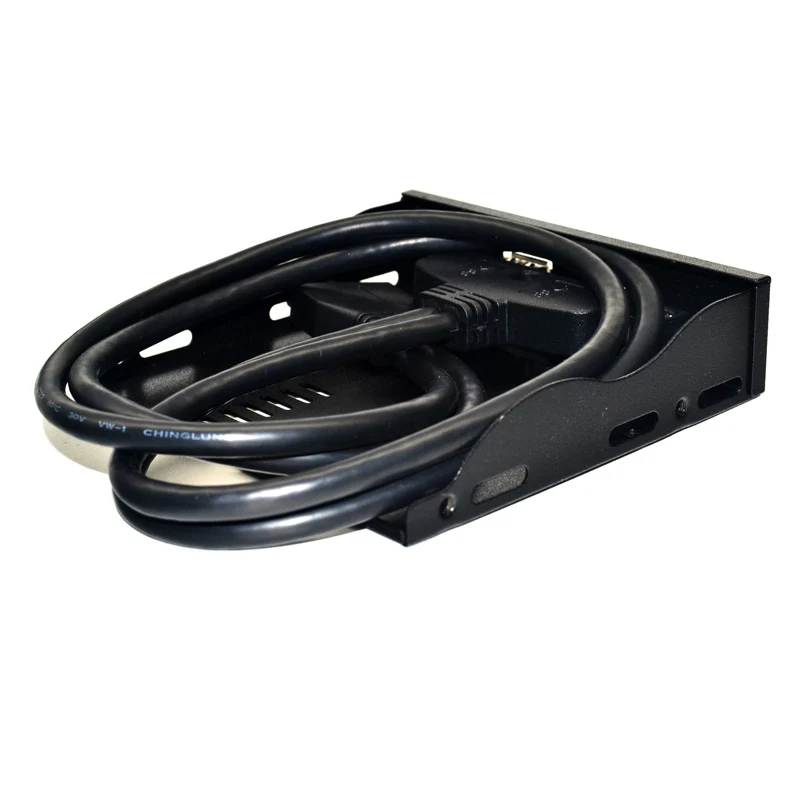 BTBcoin USB 3.0 ���� �г�, USB 3.0 ��� Ȯ�� ���̺� �����, PC ����ũž�� �ݼ� �귡Ŷ, �÷��� ����, 20 ��, 2 ��Ʈ, 3.5 ��ġ, ����ǰ