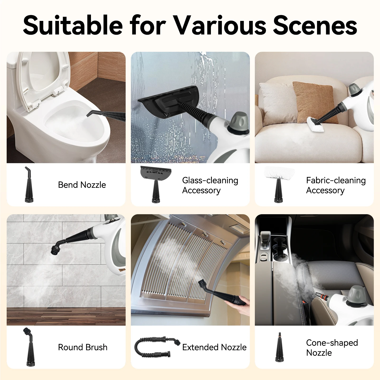 Before and after steam cleaning results