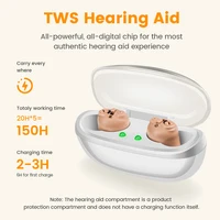 Mini Rechargeable Hearing Aid Digital ITE Hearing Aids Adjustable Tone Sound Amplifier Portable Elderly Digital Hearing Aid 1