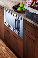 OTR24 24" Built-In Microwave With Mirror Finish Door, Trim, and One-Touch Digital Controls, Stainless-Steel 2