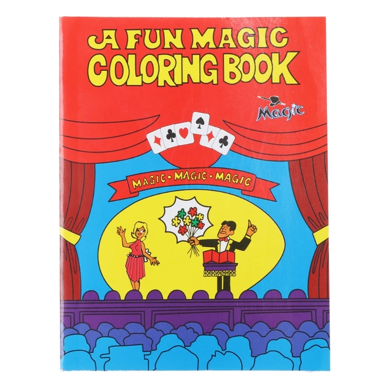 

Funny Realistic Coloring Book Trick Close-Up Toy for Magic Trick Paper Made Toy Relieve Stress Grimoire Spellbook DropShipping
