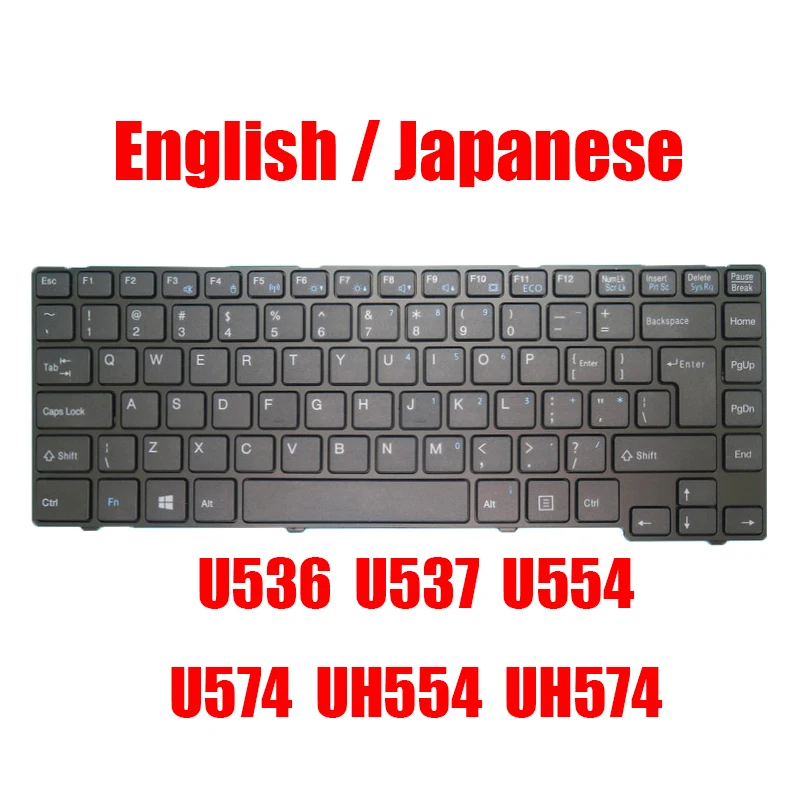 

Американская клавиатура JP для Fujitsu для LifeBook U536 U537 U554 U574 UH554 UH574 CP638595-01 6037b00903 CP638597-01 6037B0090902