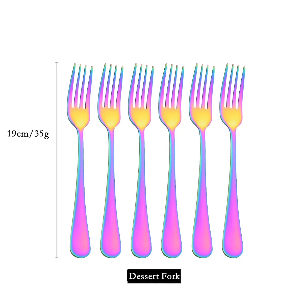 6Pcs Dessert Fork