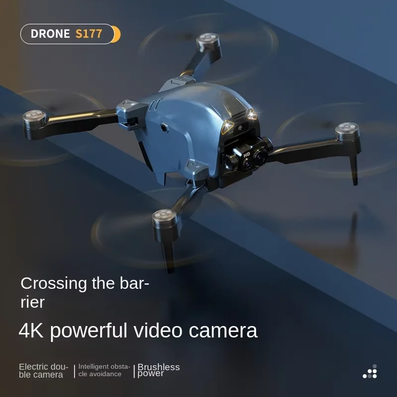 Drone Quadcopter S177 RC Mini Drone With 8K Camera HD Professional Intelligent Obstacle Avoidance Brushless Motor Foldable