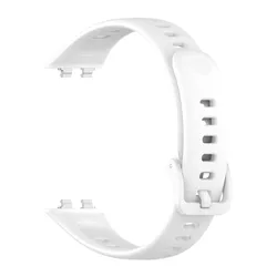 Silicone Watchband with TPU Protective Case - Durable & Versatile Replacement Wristband Accessory for Band11 Pro (White Strap)