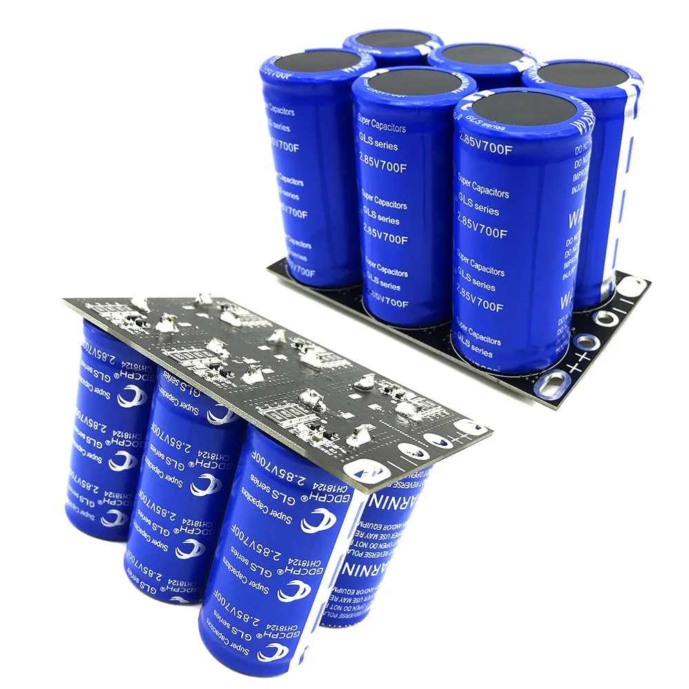 Super Capacitors Farad Capacitor Modules 17V 116F SuperCapacitors With Double Protection Board UltraCapacitor 6pcs 2.85V 700F modules super capacitors farad capacitor cda 16v 1 6f supercapacitors with protection board