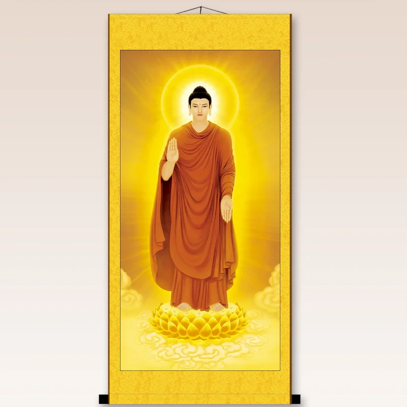

Namo maste Sakyamuni Будда, портреты, статуи Будды фигуры, шелк, свитки, Висячие картины