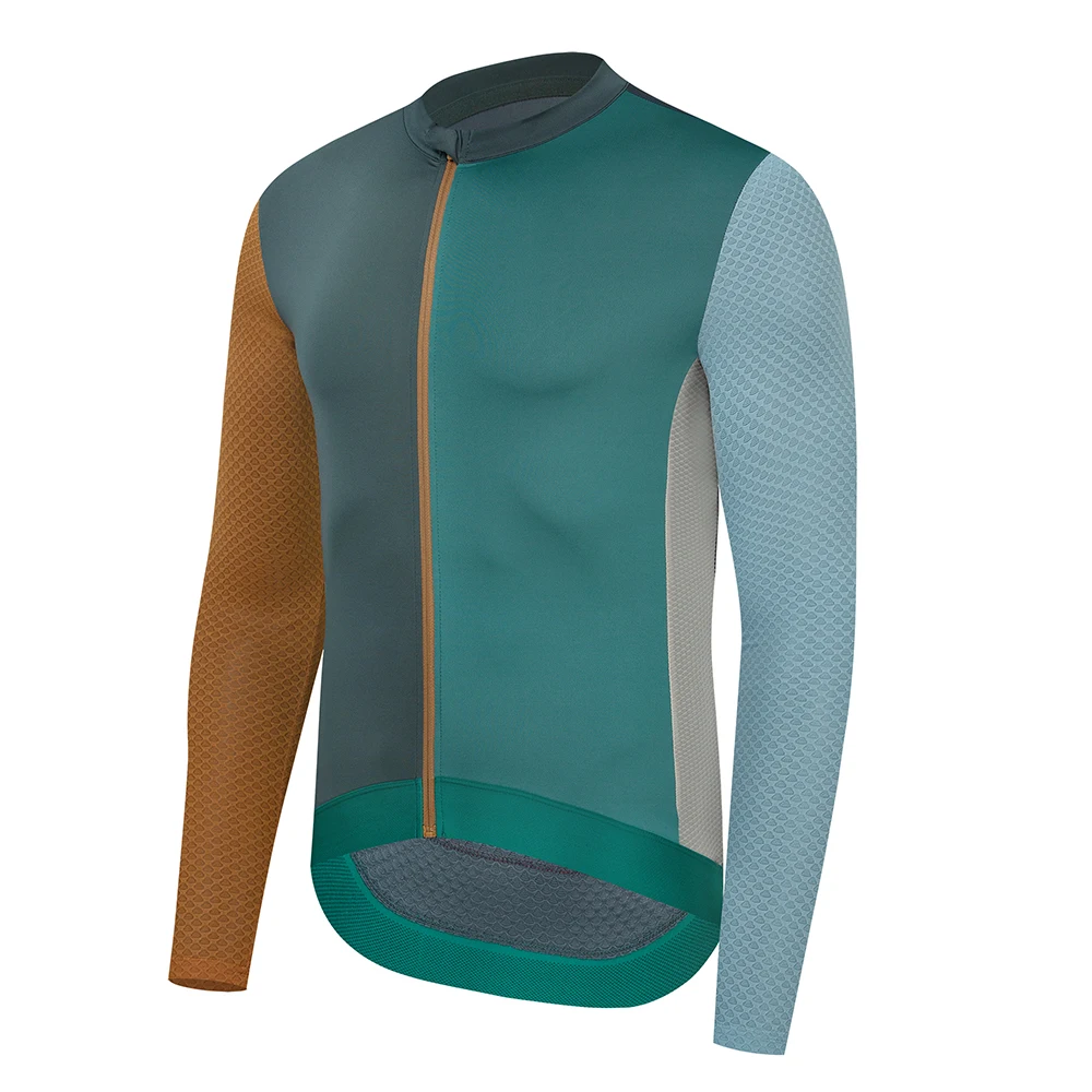 Description Picture 6 of itemYKYWBIKE Men Cycling Jersey Long Sleeve Colorful Road Bike Jersey Spring Summer Bicycle Clothing Professional Cycling Maillot