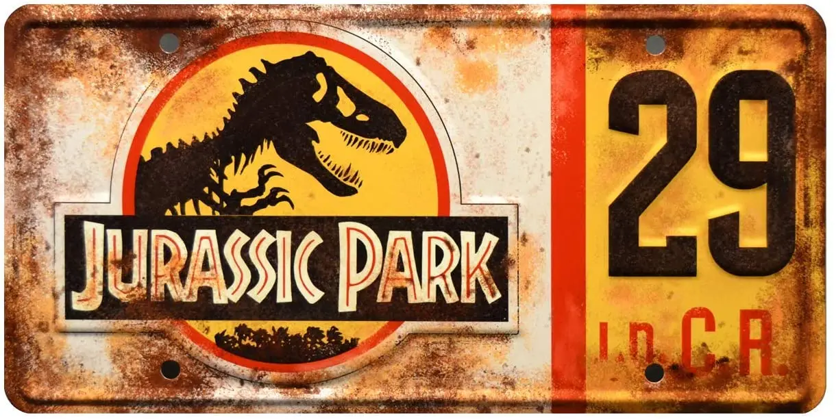 

Celebrity Machines Jurassic World | #29 | Metal License Plate