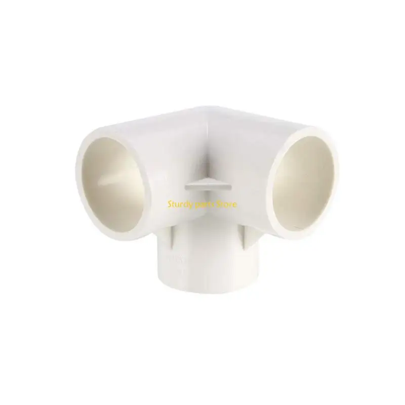 97QC PVC 3 Way Elbow Fittings PVC Corner Fittings 2pcs for DIY Plumbing Solution