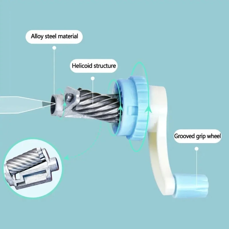 Cute Cartoon Animal Pencil Sharpener - Hand-Cranked Mechanical Tool, Anti-Sticking Lead, Auto-Lead Feed, Ideal School Supply & K