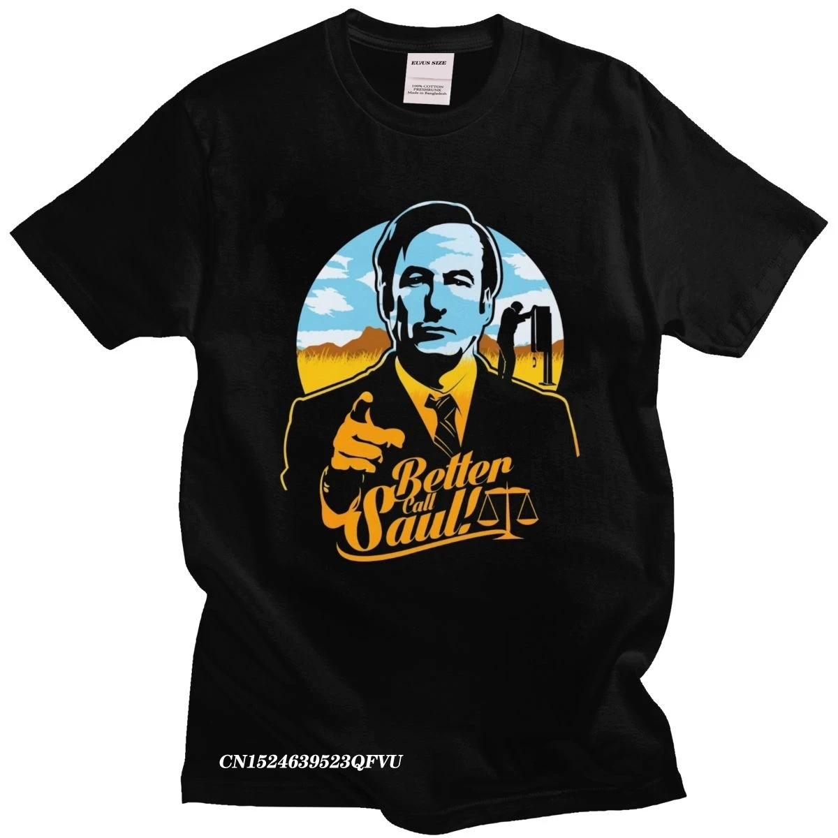

Футболка мужская оверсайз из чистого хлопка с надписью «Better Call Saul»