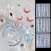 3D Angel Wing Bowknot Nail Silicone Mold Cute Nail Art Mold Carved Nails Template Manicure UV Gel Polish DIY Embossed Decoration 1