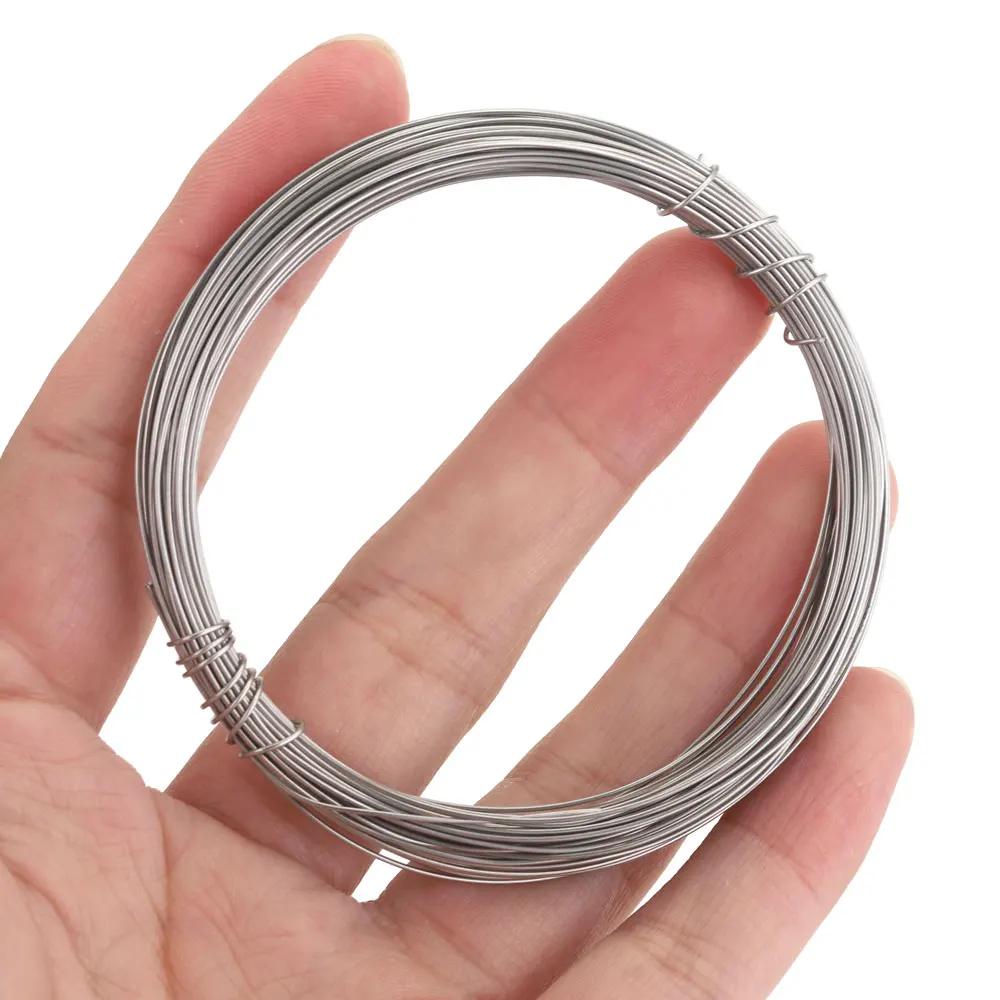 10m/roll 0.3-1mm Stainless Steel Wire For Jewelry Making Beads Wire Jewelry Cord String Steel Single Wire Finding Accessoires