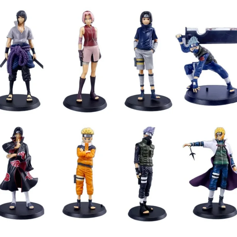 Trendy Naruto Peripheral Figurine Set: Iconic Character Desktop Ornaments and Gifts