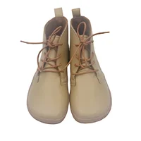 Tipsietoes New Barefoot Autumn Genuine Cow Leather Boots With Wool Linning Inside For Women Wider Toes Box Light Weight - Image 4