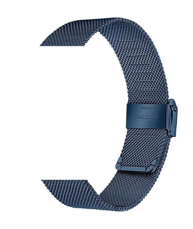 Stainless Steel Milanese Strap with Metal Clasp - 22mm Wrist Band in Color2