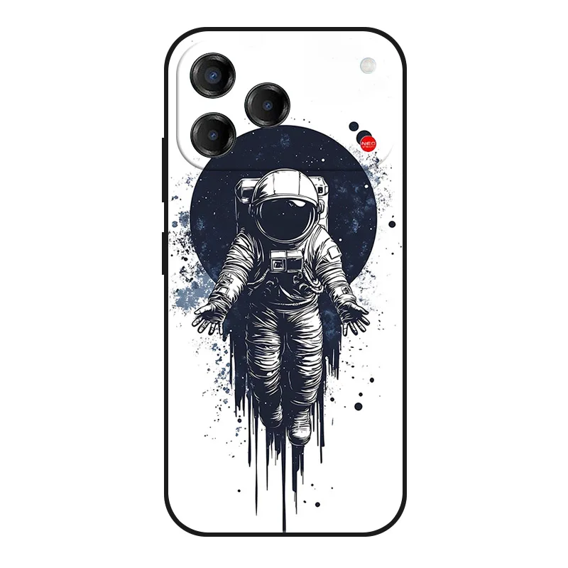 Marble Painted Soft Matte Silicone Back Cover - Elegant Design Case
