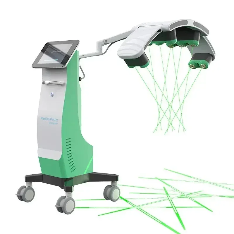 10D Maxlipo 마스터 치료 통증 상처 치유 532nm Lipolaser 모양 슬리밍 기계 지방 분해 지방 제거 체중 감량 화상 지방