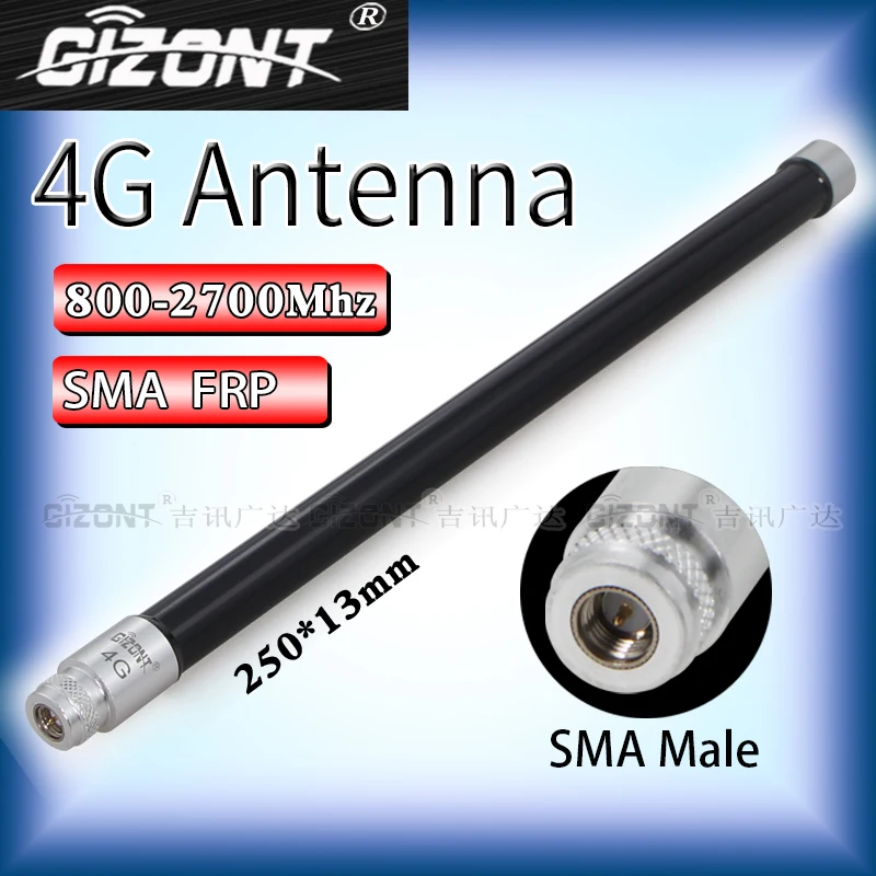 4G LTE Omnidirectional outdoor high-gain Fiberglass antenna LORA 433MHZ 868MHZ 915MHZ 1.4G 2.4G WIFI antenna SMA male head