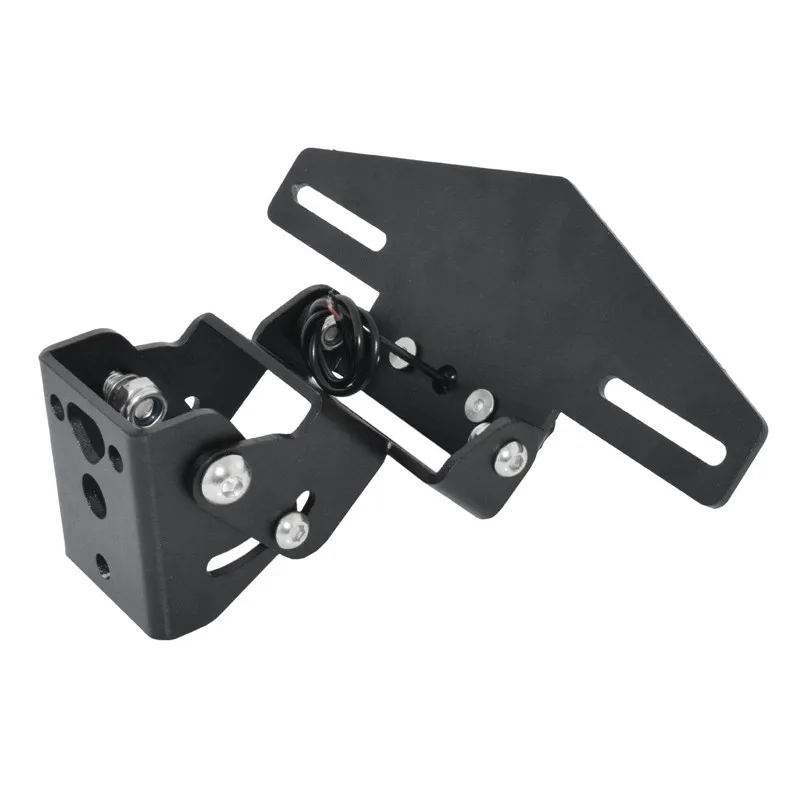 Yamaha YZF R1 R1M R1S 용 라이센스 플레이트 홀더 브래킷 키트 2015 2016 2017 2018-2023 LED 라이트가있는 테일 깔끔한 펜더 제거기