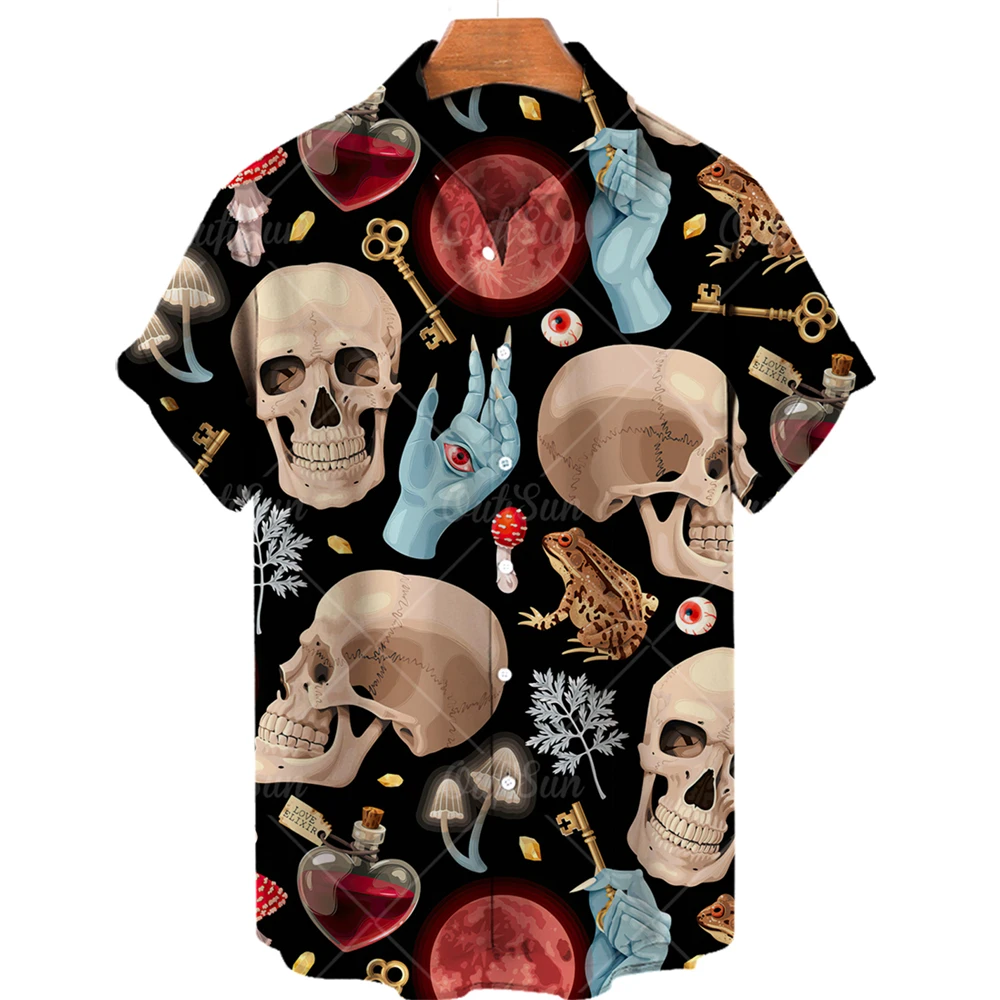 Рисунок 2 - Рубашка мужская с 3D-принтом черепа