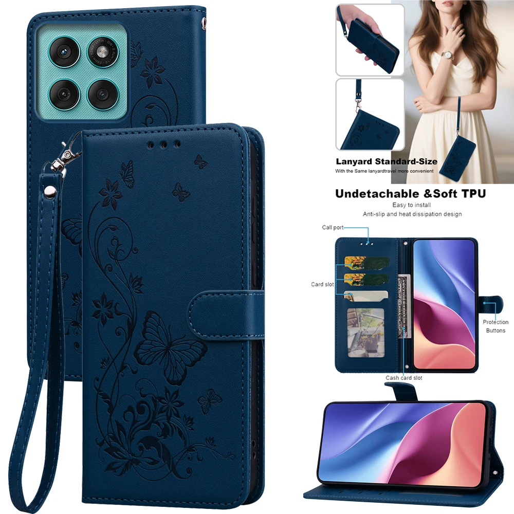Leather Wallet Flip Phone Case – Elegant and Durable Protective Cover