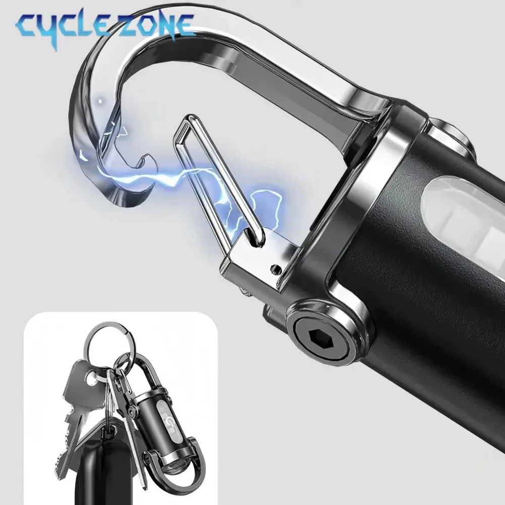 Compact LED Keychain Light - Multifunctional Portable Pocket Lamp