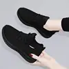 Women's Breathable Non-slip Platform Fashion New Casual Shoes Korean Running Shoes Black Sneakers Shoes for Women 2024 Autumn 2