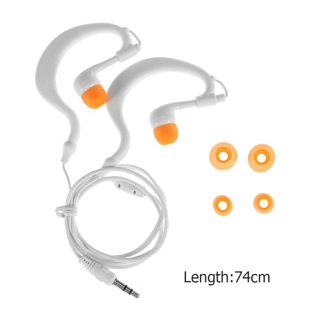 Swimming Earphone IPX8 Waterproof Phone MP3 Player Headphone for Diving Ear-clip Type 3.5mm Sports Headset Wired Music Earbuds 6