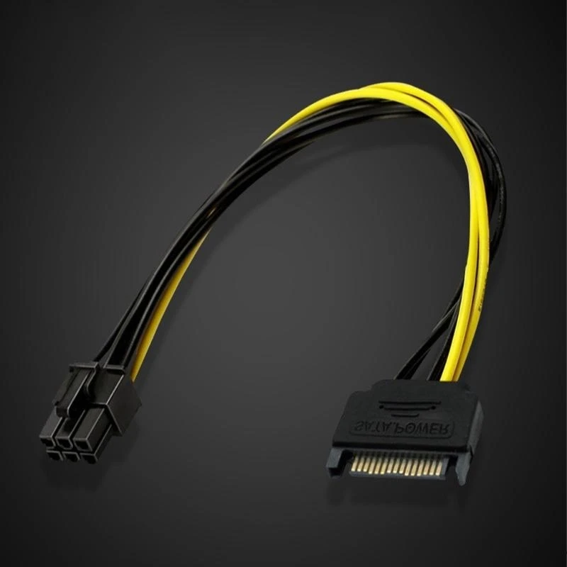 비디오 카드 전원 공급 장치 용 SATA15PIN에서 8PIN 비디오 카드 전원 어댑터 케이블