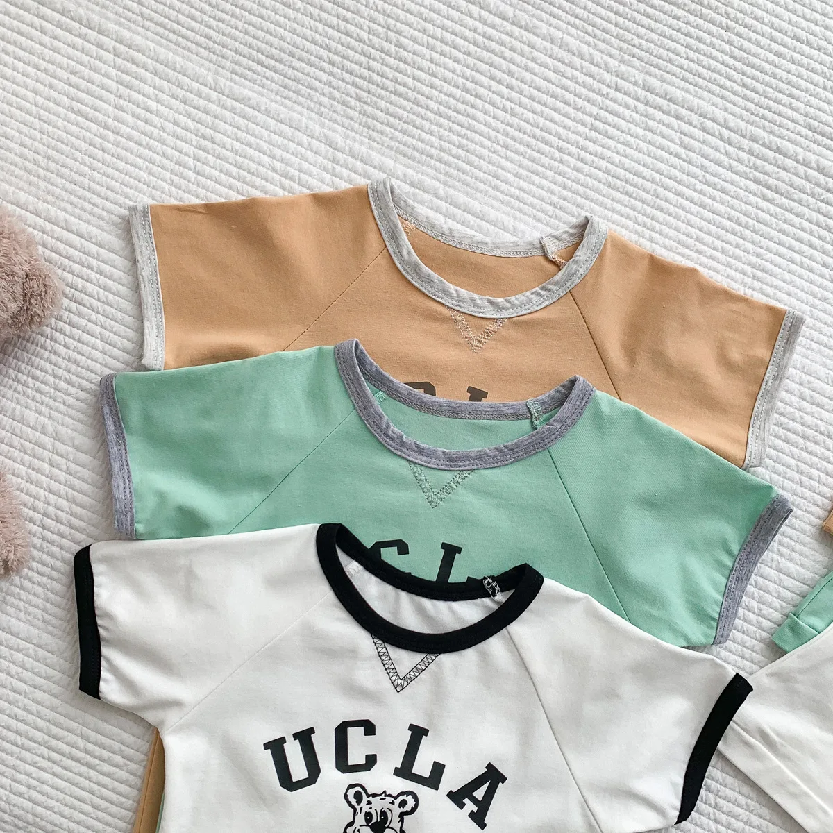 2022 Summer New Baby Short Sleeve Romper + Hat Infant Boy Cute Cartoon Print Tiger Print Jumpsuit Baby Girl Thin Cotton Clothes Warm Baby Bodysuits 