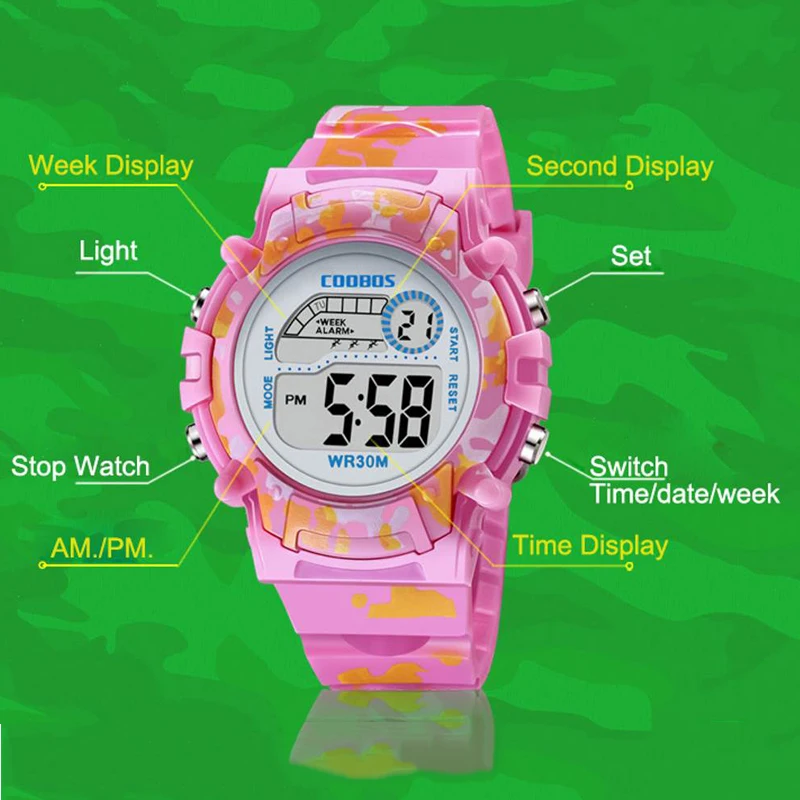Kids Sports Military Digital Watch 4