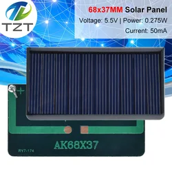 Compact Polycrystalline Solar Panel for DIY Projects and Charging Solutions (1PCS)