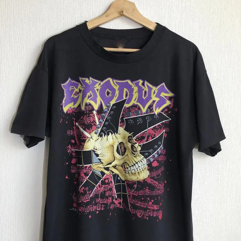 

Vintage EXODUS Band Short Sleeve Cotton Black All Size Unisex Shirt