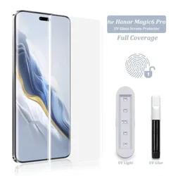 Curved Full Glue Tempered Glass UV Screen Protector - 3Glass 3Glue 1Lamp (Magic6 Ultimate)