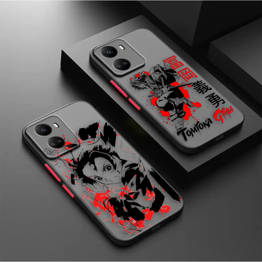 

Matte Case for Huawei NOVA Y70 10 9 8SE 8 7SE 7I 7 6 5I 5 4 3I 4G 5G PC Case Funda Coque Shell Japan Anime Demon Slayer Cartoon