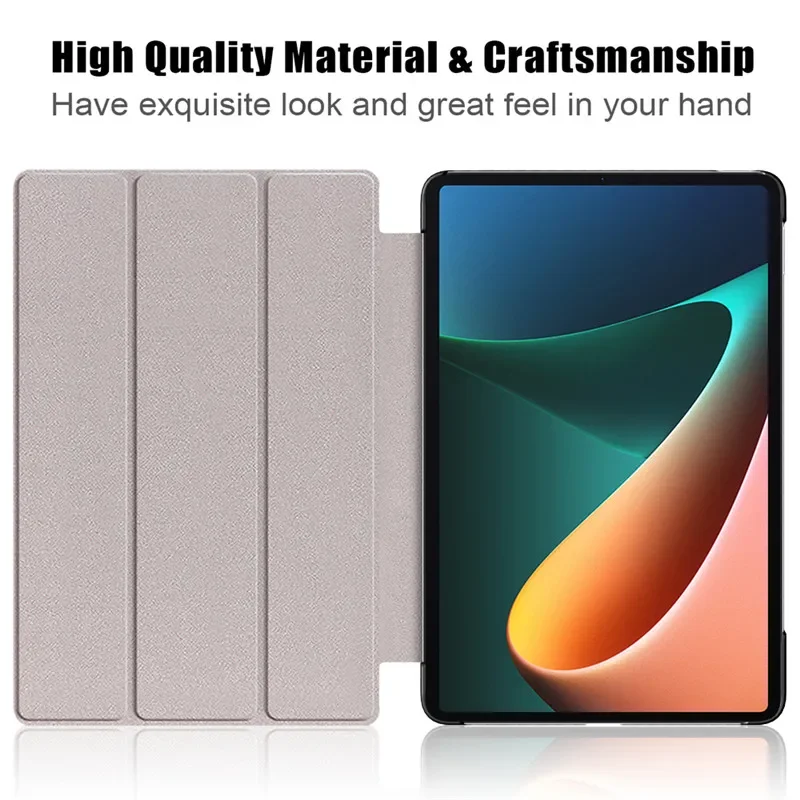 Tablet Case for Xiaomi Pad 5 11 inch Magnetic Shockproof Cover For XiaoMi Mi Pad 5 Pro Painted Trifold Shell+Film+Stylus
