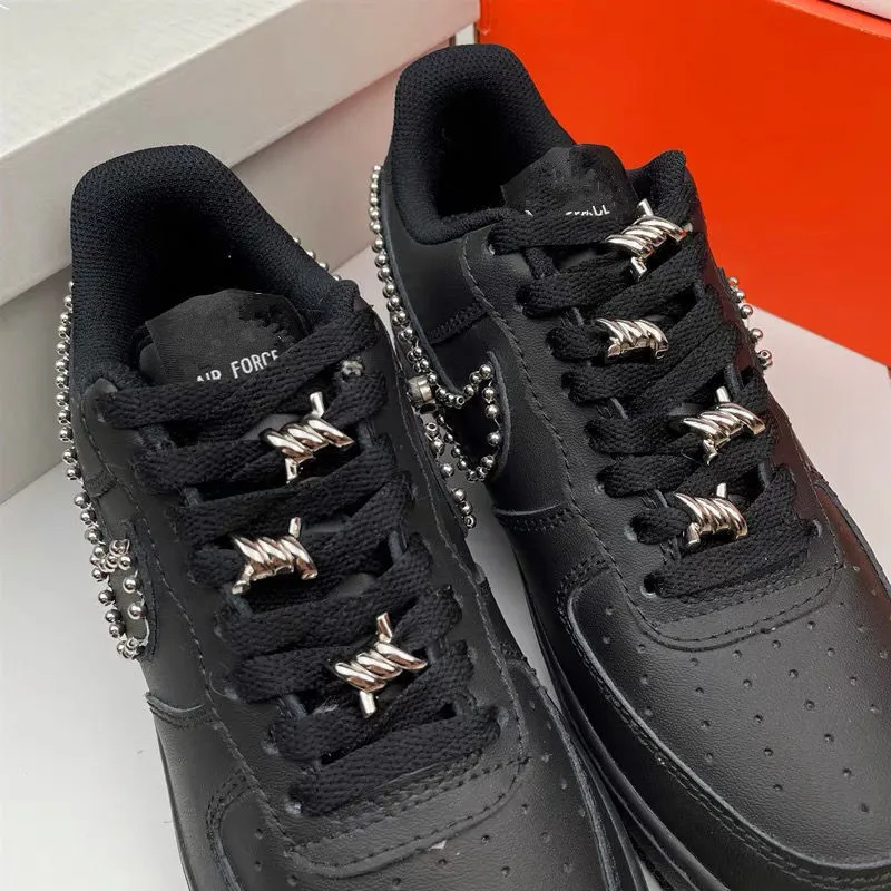 Dorn Knoten Schuh Schnalle Ornamente Männer Frauen Persönlichkeit Eisen Draht Knoten DIY Schnürsenkel Schnalle Dekorative Schnürsenkel Zubehör – Detail 1