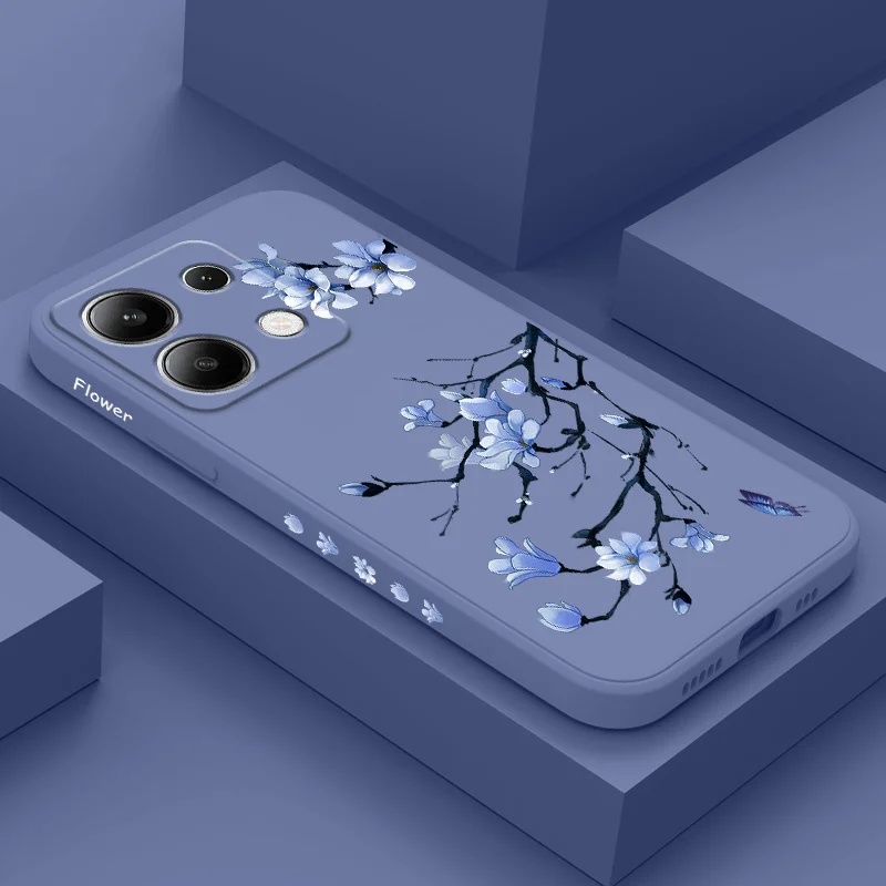 Blooming Orchid Liquid Silicone Phone Case Cover