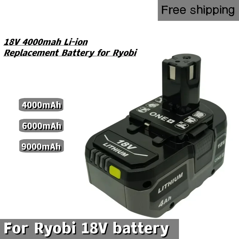 4Ah для RYOBI P108 18 V One + Plus аккумулятор 18 Вольт литий-ионные электроинструменты P104 P107 RB18L50 RB18L20 P108