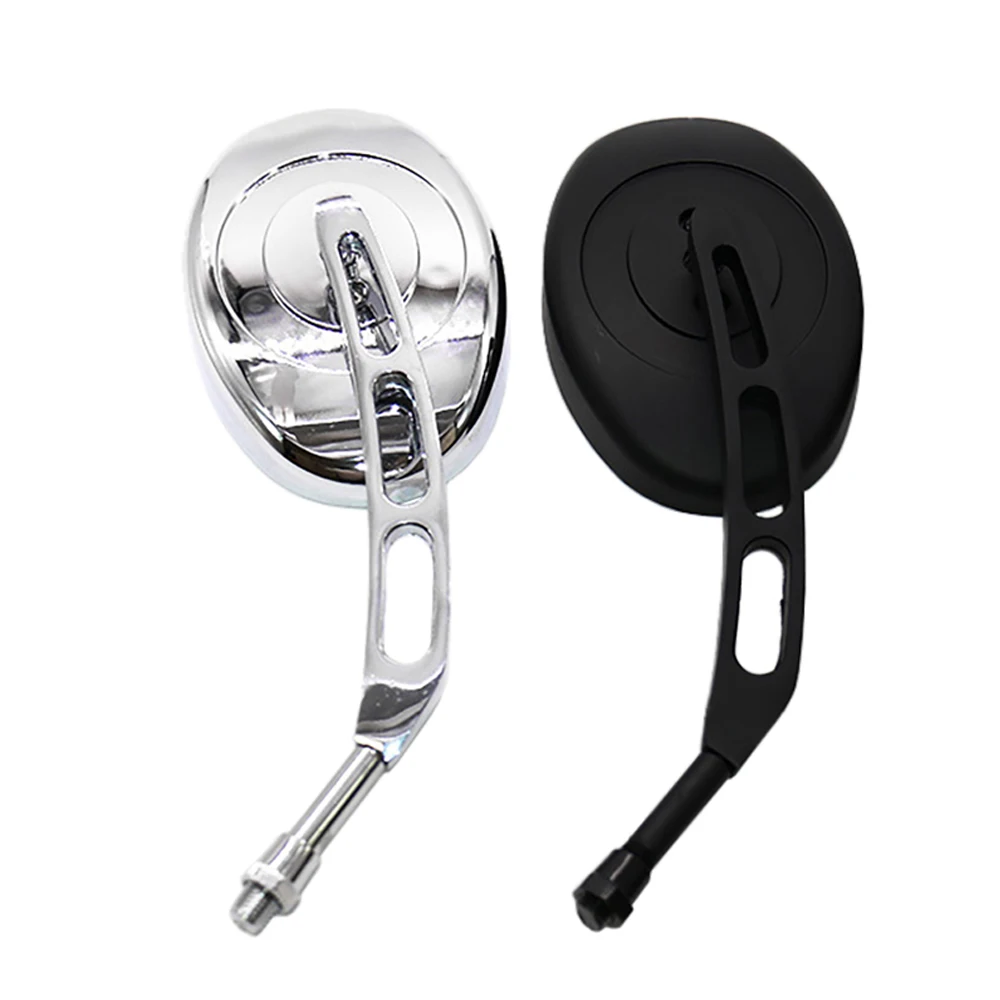 2pcs 10MM 360 ° Adjustable Motorcycle Wide View Rearview Mirror For Harley Glass Back Side Mirror Left Right 2