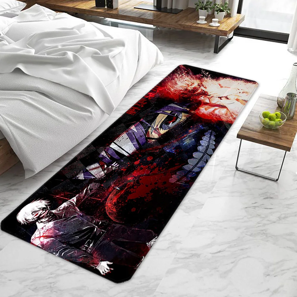 

Anime Tokyo Ghoul Large Size 120x180cm Room Mat Entrance Doormat Non Slip Carpet Doormats Rug Balcony Decorations Floor Mats