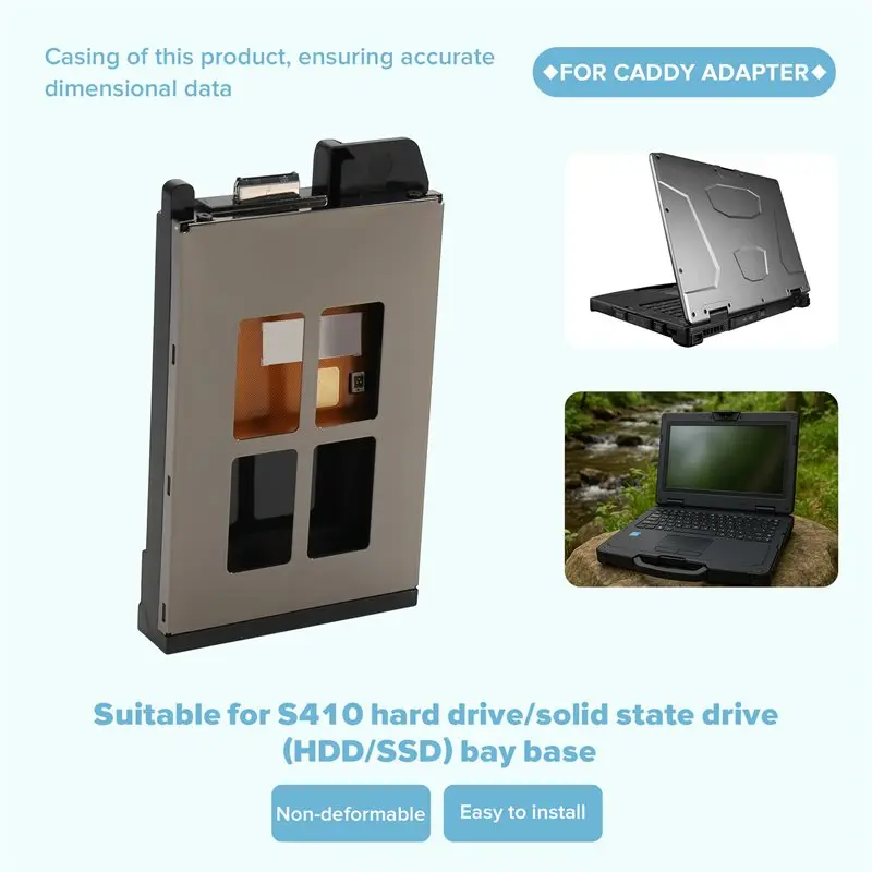 Getac S410용 캐디 어댑터 케이스 베이스 HDD SSD 하드 디스크 드라이브(커넥터 케이블 포함)
