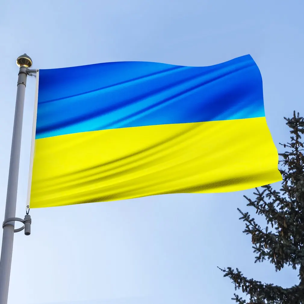 90*150 см украинский национальный флаг для офиса украинской страны |