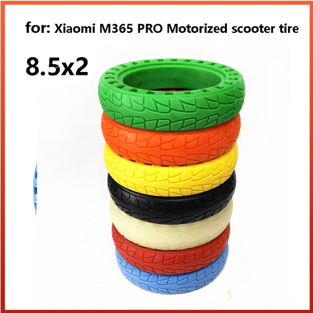 New Color 8.5x2.0 for Xiaomi M365 PRO Lenovo M2 Motorized Scooter Tire 8.5  Inch Inflation Free Honeycomb Airless Tire - AliExpress