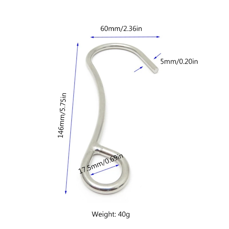 Stainless Steel Reef Hook Scubas Dive Single Hook Heavy Duty Underwater Hook for Drift Diving Corrosion-Resistant Drop Shipping